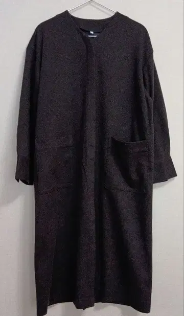 무인양품 기모 원피스 다크 브라운 코트