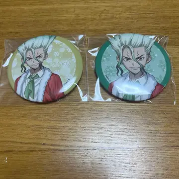 센쿠 2종 세트 캔뱃지 크리스마스 Dr.STONE PARTY