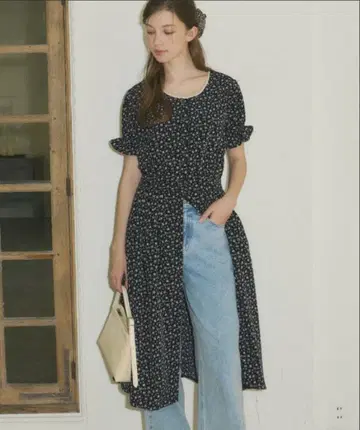 GIUNON front open flower dress