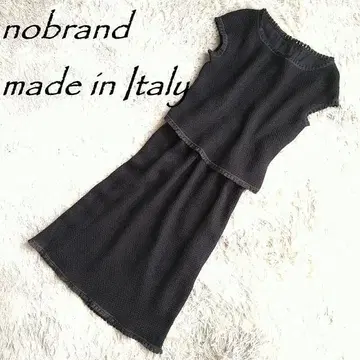 노브랜드 이탈리아제 슬리브리스 스커트 셋업 17056