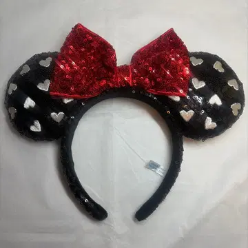 미니 머리띠 스팽글 하트