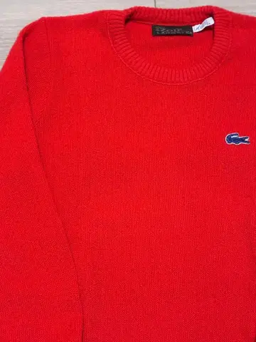 [새상품급] 니트 스웨터 LACOSTE 빨간색