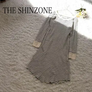 THE SHINZONE 더신존 긴팔 원피스 스트라이프 보더