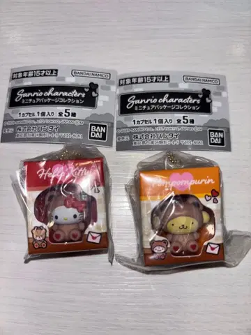 산리오 미니어처 패키지 컬렉션 헬로키티 & 폼폼푸딩