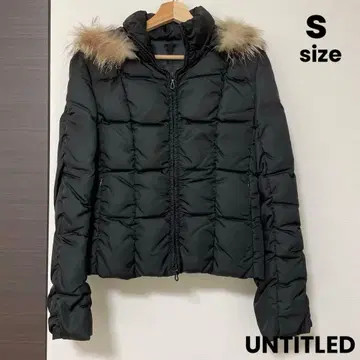 언타이틀 다운 자켓 숏 기장 블랙 S