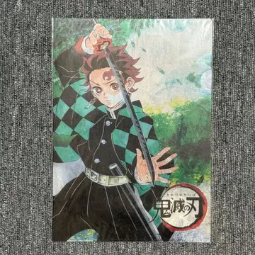 점프샵 한정판 귀멸의 칼날 탄지로 기유 일본풍 와시 클리어 파일