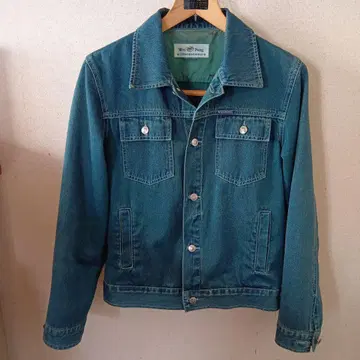 그린 파랑 데님 자켓 M 사이즈