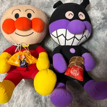 호빵맨 세균맨 봉제 인형 세트