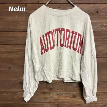 [Helm] 긴팔 크롭 캐주얼 티셔츠 M
