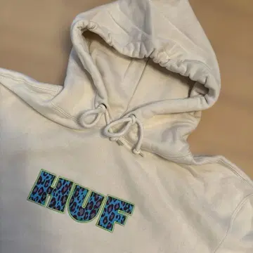 HUF 베이지 속기모 후드 맨투맨