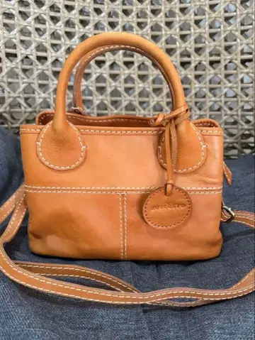 브라운 가죽 2way 숄더백