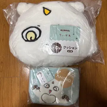 에니마이 복권 치이카와 D상 파우치 쿠션 아노코 세트