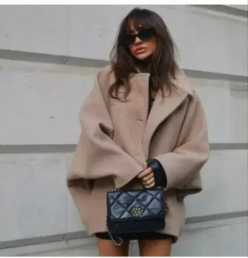 택 포함 새상품 ZARA 오버 사이즈 숏코트