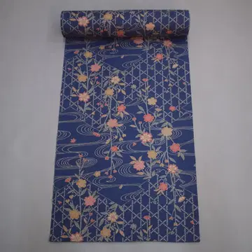 M16-8 새상품 폴리에스테르 코몬 옷감 네이비 카고메 류스이 벚꽃