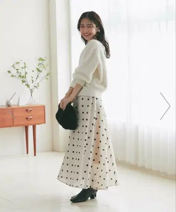 오간 서큘러 스커트 도트_러브 부티크 봉봉_