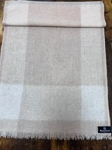 미사용 아쿠아 스큐텀 Aquascutum 캐시미어 스톨 베이지