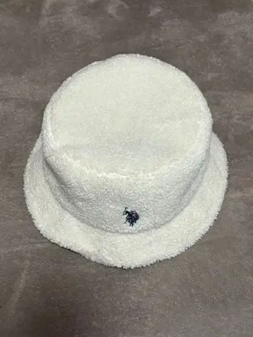 U.S. POLO ASSN. 타월 원단 버킷 햇 화이트