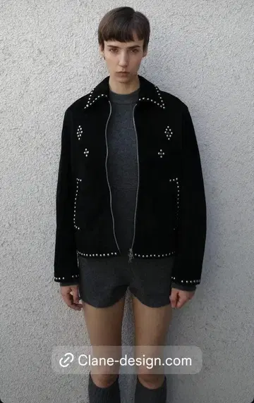 CLANE SUEDE STUDS BLOUSON 사이즈 1