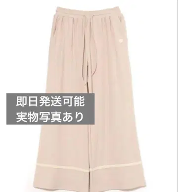 앤드마리 Milky pile heart 롱 팬츠 핑크