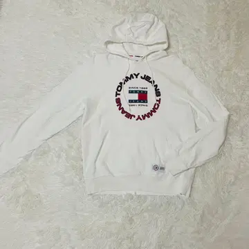 타미힐피거 진스 TOMMY JEANS 후드티 남성용 L 화이트