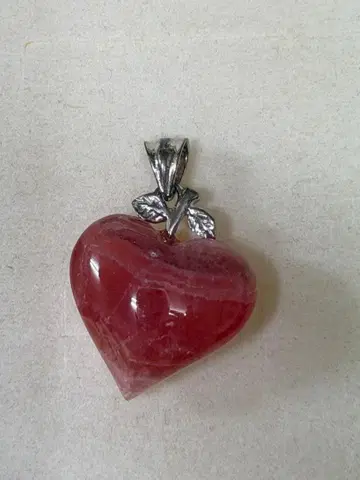 새상품 로즈쿼츠 사과 펜던트