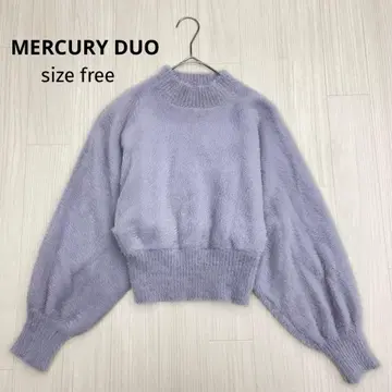 MERCURYDUO 머큐리 듀오 숏 기장 샤기 니트