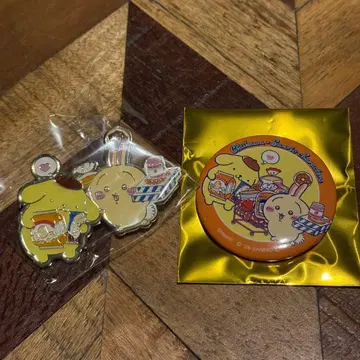 치이카와 산리오 토끼 폼폼푸딩 캔뱃지 핀즈 2개 세트