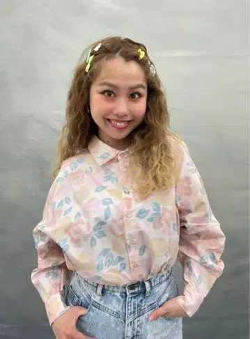 PECOCLUB 플라워 셔츠