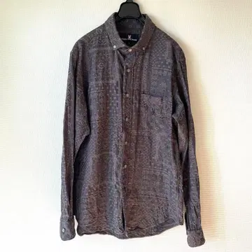 Psycho Bunny 그레이 패턴 셔츠 L 사이즈