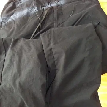 블랙 워크 팬츠