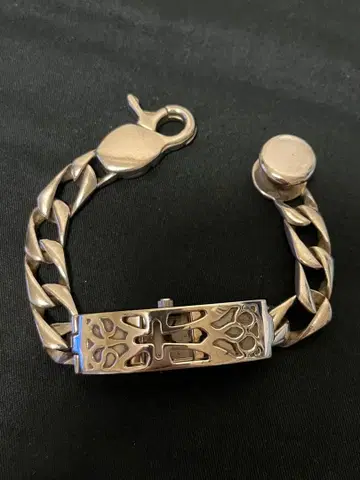 장 폴 고티에 silver925 워치 블레스 ID 크로스 가동 레어