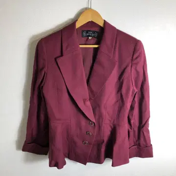 빈티지 버건디 테일러드 자켓 새상품급