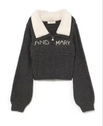 Mary 로고 집업 탑