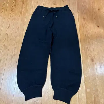 앙코키누 코어스팬얀 니트 배럴 팬츠 블랙 L