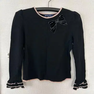 M'S GRACY 블랙 니트 리본 38