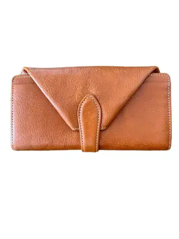 Dakota 브라운 가죽 장지갑 봉투형