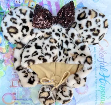 디즈니 팬캡 레오파드 무늬