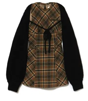 Mimi check set mini dress andmary yellow