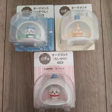 치이카와 애니 마이크 쿠지 F상 오너먼트 전 3종 묶음 판매