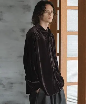 CASPER JOHN: 하이 드레이프 코듀로이 셔츠