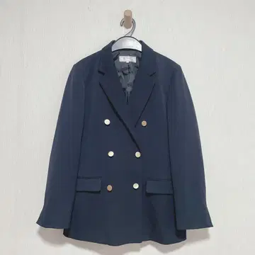 네이비 골드 버튼 더블 브레스트 로페피크닉