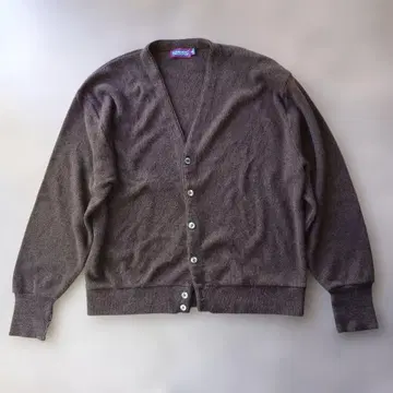 구제 의류 미국제 아크릴 니트 가디건 브라운 XL 그런지
