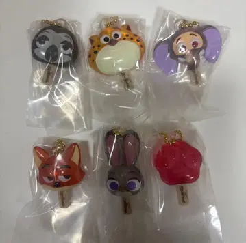 주토피아 아이스캔디 참 가챠가챠 컴프세트