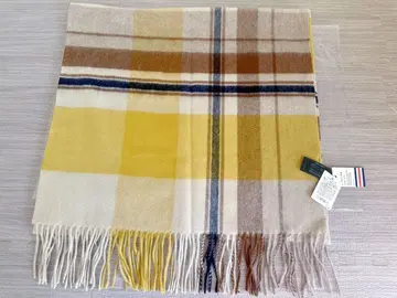 미사용 새상품 베이플로우 BAYFLOW 울 체크 머플러