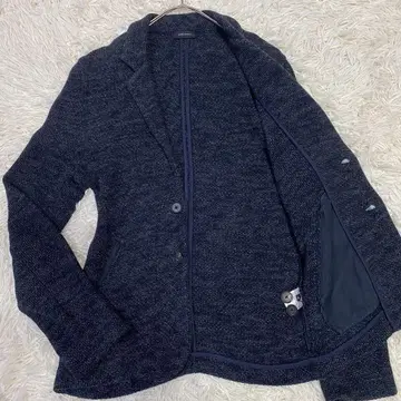 [ 새상품급 ] 조셉옴므 니트 테일러드 자켓 네이비 46