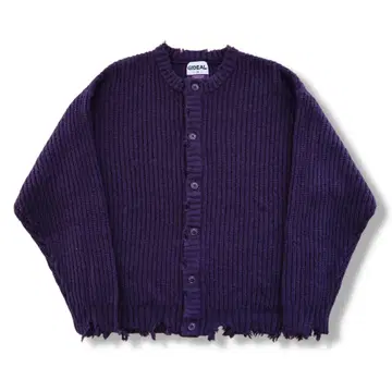 gideal clash mohair crew neck cardigan