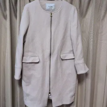 슬로브 이에나 SLOBE IENA 38 M 노카라 자켓 코트 점퍼