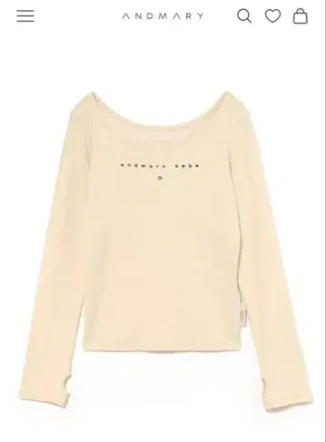 andmary Mybebe 로고 탑 아이보리
