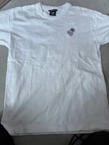 레어 뉴발란스 리치폴 콜라보 T셔츠 장미 자수 화이트 S