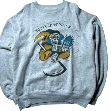 THE FEVER INC 맨투맨 트레이닝복 빅사이즈 해골